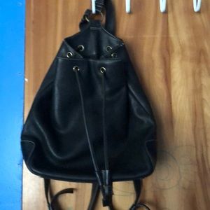 Leather fossil backpack style bag